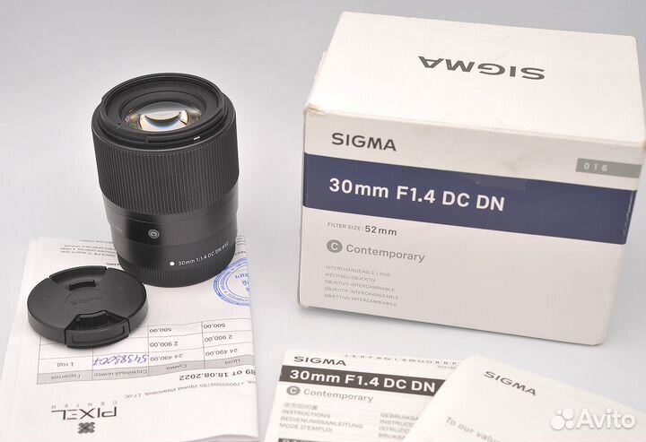Sigma 30 mm F1.4 DC DN Canon EF-M