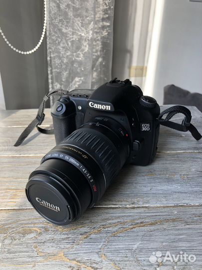 Canon 30d с объективом canon ef 55-200 mm USM