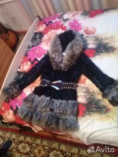 Шуба норковая с капюшоном