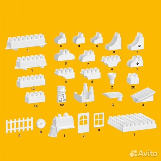 Конструктор из 130 деталей в пакете