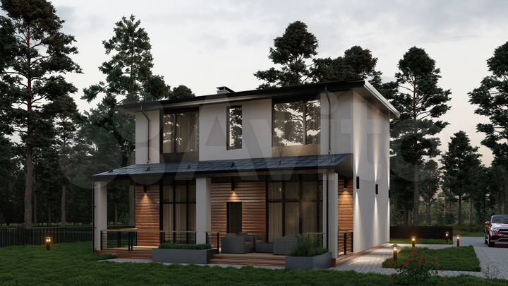 Коттедж 185 м² на участке 6,2 сот.