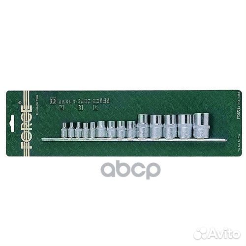 1/2 &3/8&1/4 Набор головок - торкс 14пр.Е4-Е24