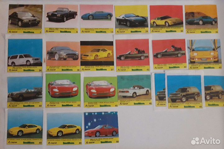 Вкладыши от жвачек BomBibom