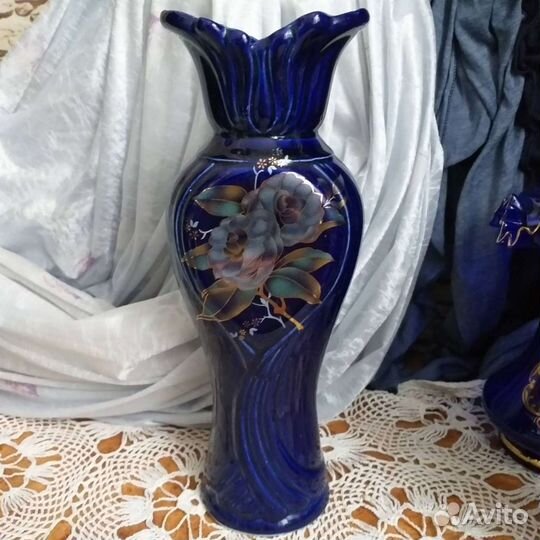 Синие вазы для цветов