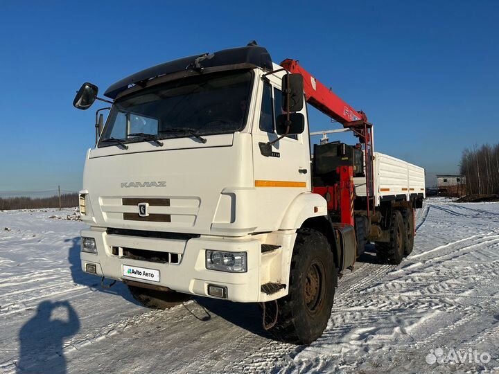 Бортовой грузовик КАМАЗ 43118 с КМУ Kanglim, 2019