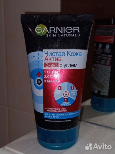 Гель, скраб, маска Garnier