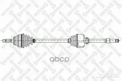 Привод правый 1100mm ABS, 20943 Fiat Ducato
