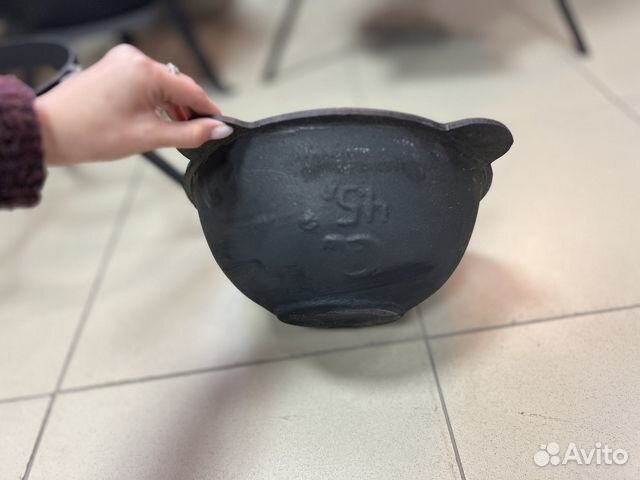 Казанок узбекский 4 л. чугунный