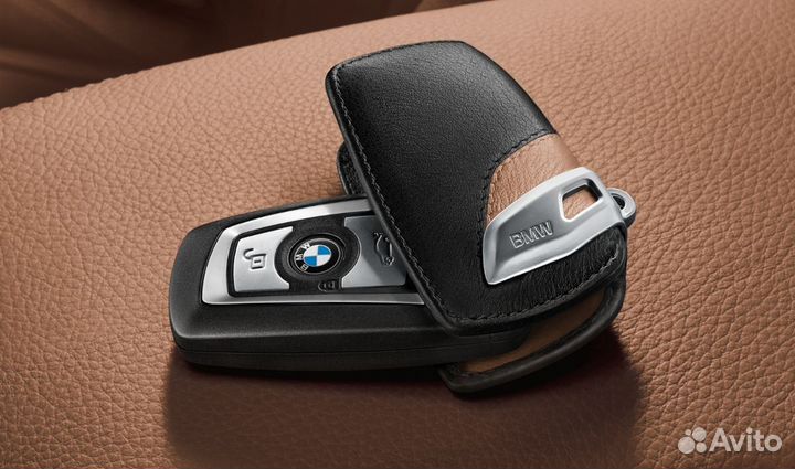Чехол на ключ для автомобиля BMW / бмв F-серии brown