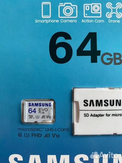 Карта памяти 64Gb Micro SD Samsung с доставкой