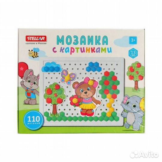 Мозаика с картинками 13мм/110 деталей 10646 01082