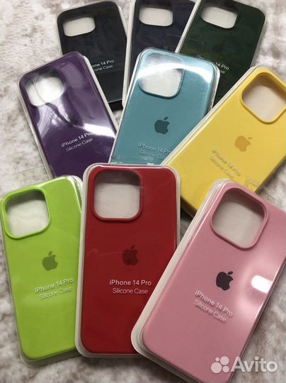 Чехлы силиконовые на iPhone 14 и 14 Pro Max