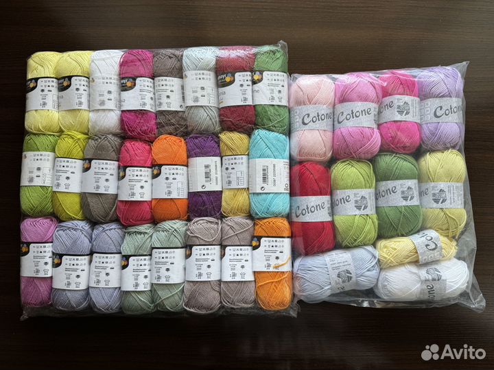 Лот пряжа хлопок 100% Германия