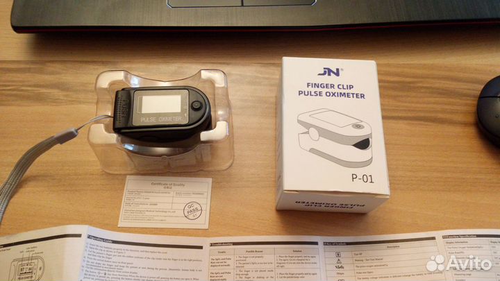 Пульсоксиметр измеритель пульса и кислорода