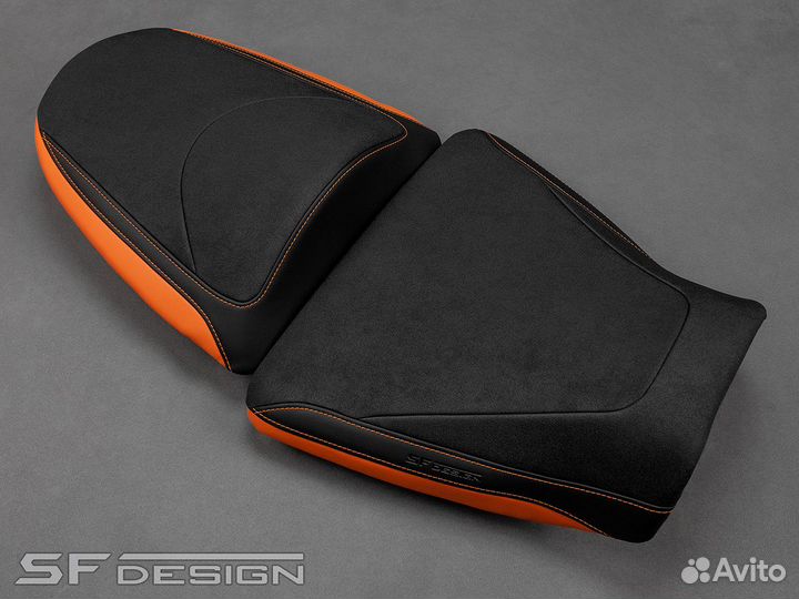 Сиденье для Kawasaki Z1000 Orange Moon Night Cloud