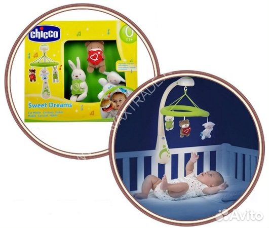Игрушки Чикко: Мобиль д/кроватки, коврик, ночник