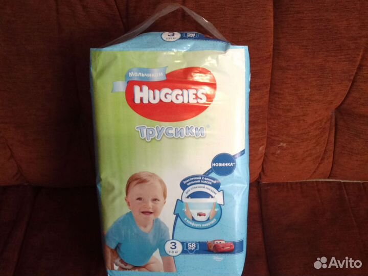 Huggies трусики 3 58 шт