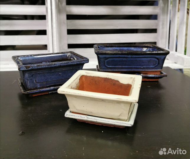 Бонсайница горшок керамический