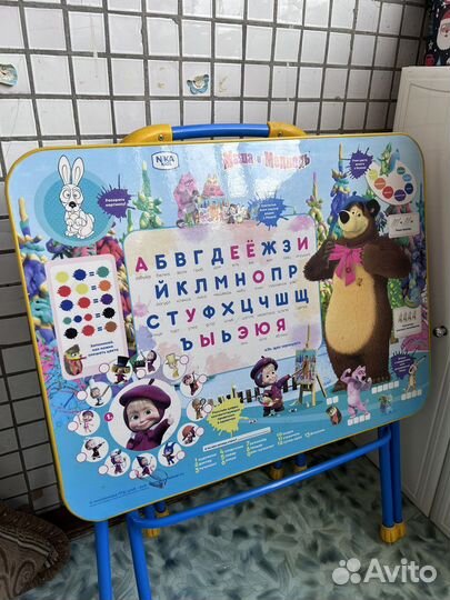 Столик детский со стульчиком Маша и Медведь