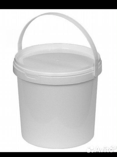 Ведро пластиковое с крышкой 10л