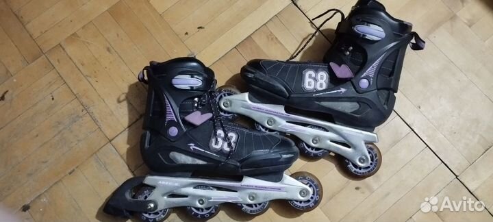 Раздвижные роликовые коньки (размер 40-43)