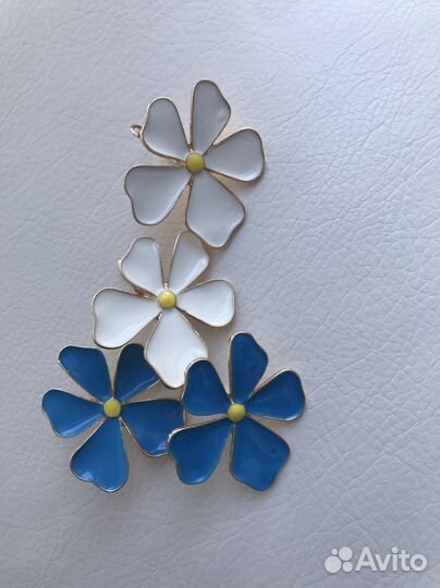 Серьги цветы новые