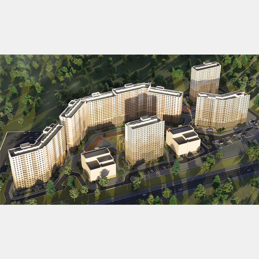 2-к. квартира, 61,9 м², 11/17 эт.