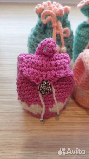 Изделия из трикотажной пряжи рюкзак мешок