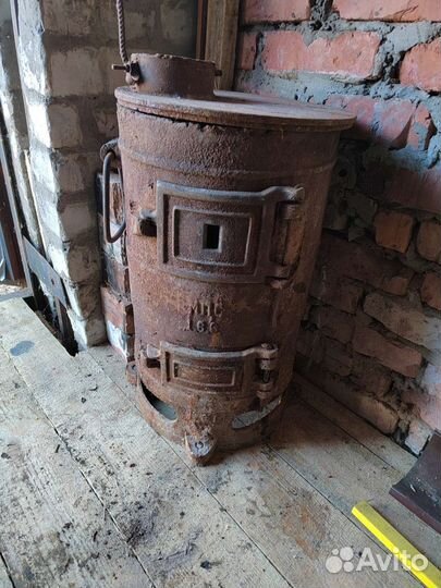 Печь буржуйка чугунная СССР