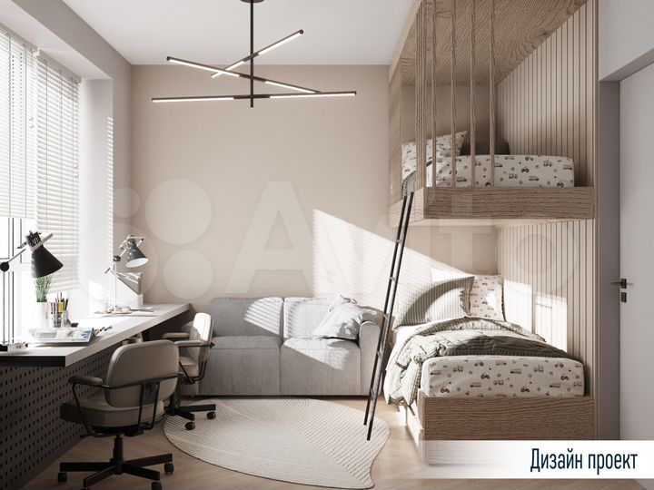 2-к. квартира, 75,1 м², 2/22 эт.