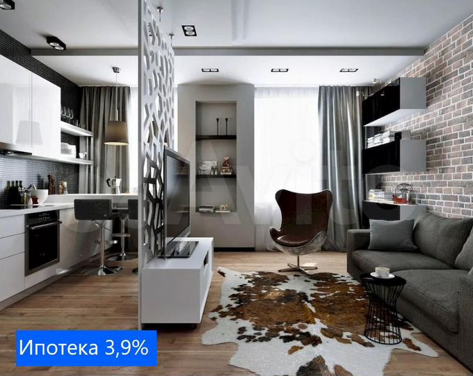 Квартира-студия, 22,8 м², 4/17 эт.