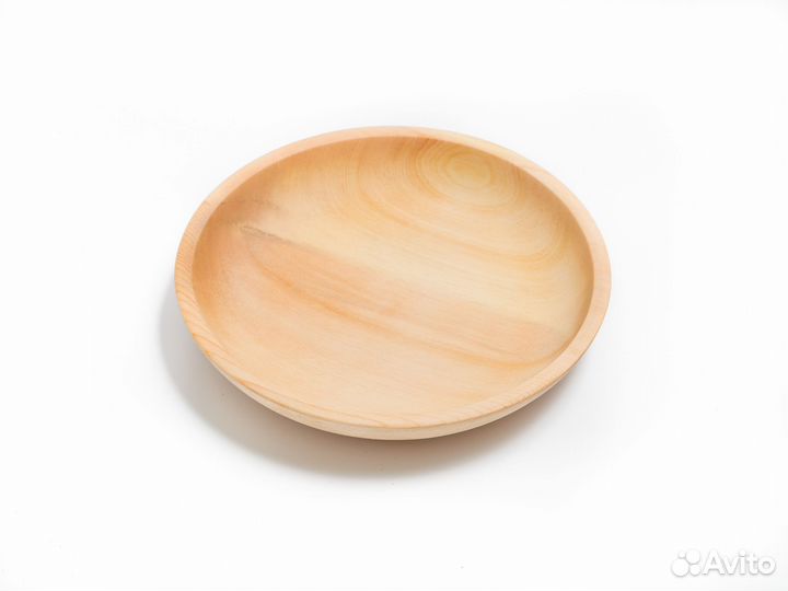 Тарелка деревянная круглая D24,5 Н4,5