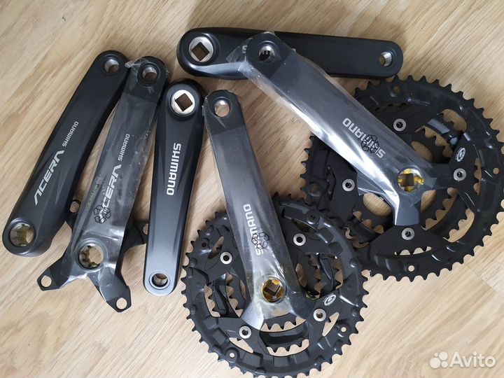 Система шатуны shimano M3000 квадрат и octalink