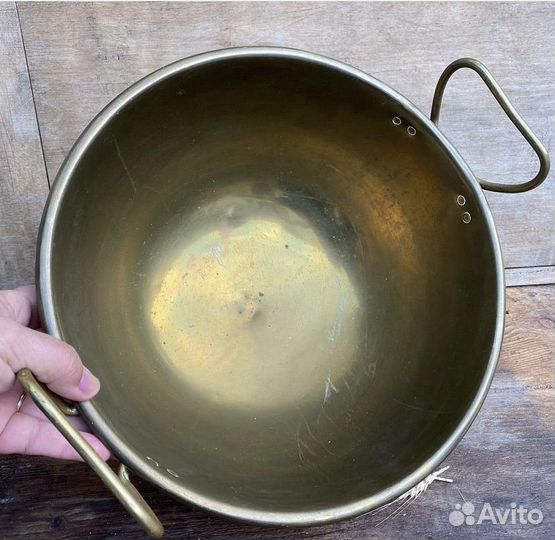 Латунный таз