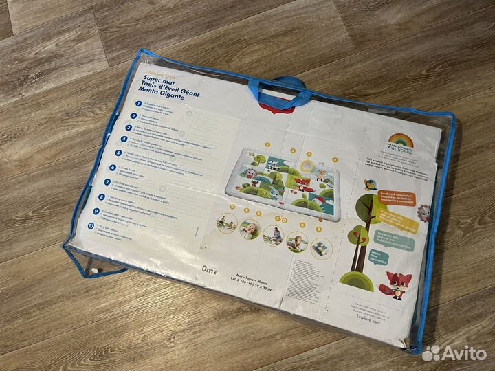 Детский коврик для ползания мягкий