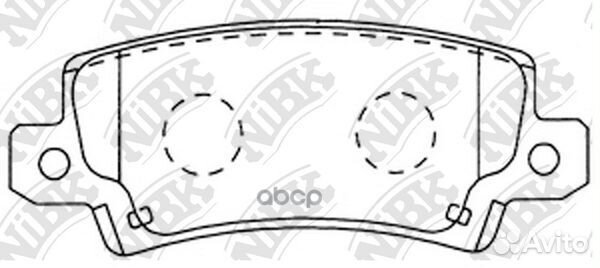 Колодки тормозные дисковые зад toyota corol