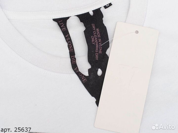 Футболка Vlone biker case Белая