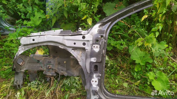 Renault megane 2 порог левый со стойками