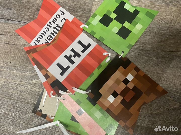 Салфетки и колпаки майнкрафт