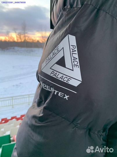 Пуховик Palace black с балаклавой (Арт.95029)