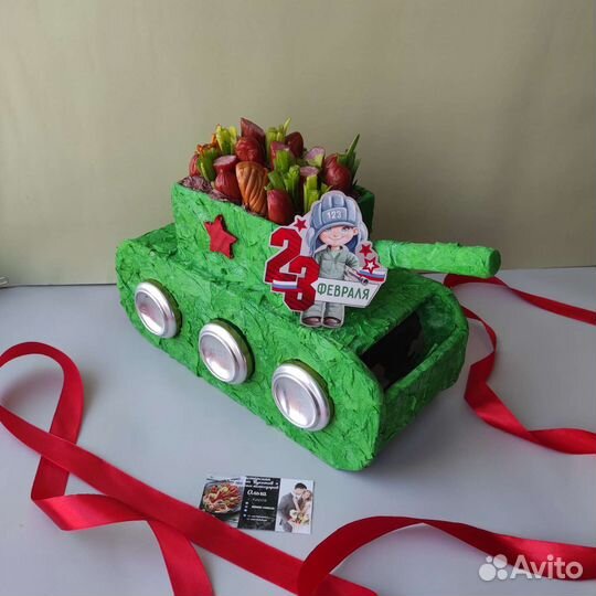 Съедобные букеты. Танк, самолёт