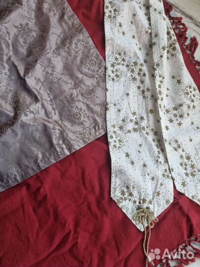 Скатерть дорожки для стола новогодние текстиль