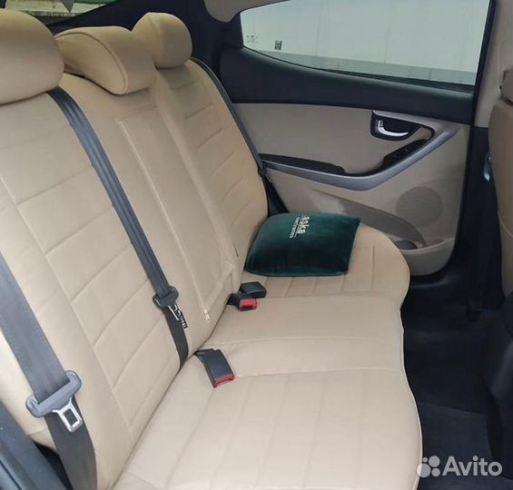 Авточехлы экокожа Hyundai Elantra 5 MD Автопилот