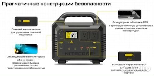 Портативная аккумуляторная электростанция nitecore NES1200