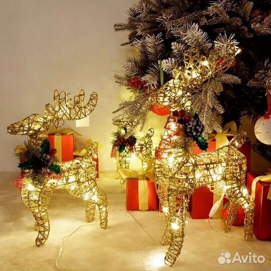 Новогодний светодиодный олень