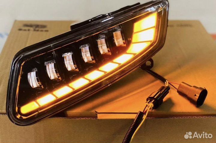 Led птф фары Фольсваген VW Polo V 2015 г 50 W