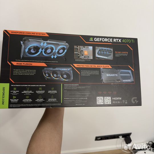 Видеокарта gigabyte GeForce RTX 4070 Ti gaming OC