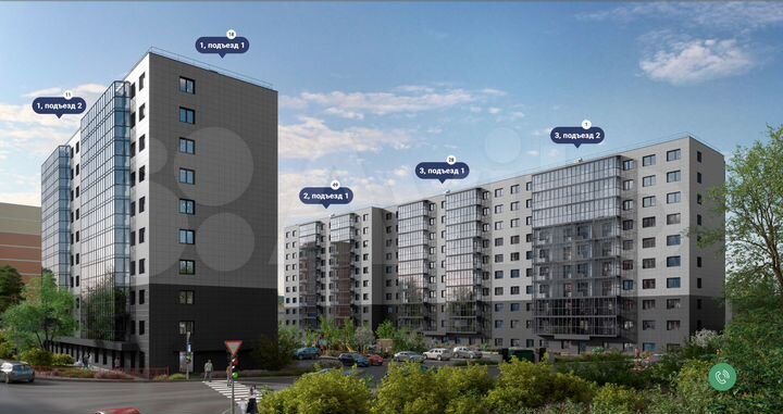 Квартира-студия, 23,1 м², 9/10 эт.