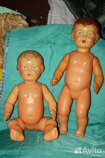 Кукла целлулоид антикварная винтаж 56 см СССР