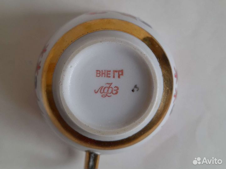 Лфз Чайная пара, чайник, молочник, чашка